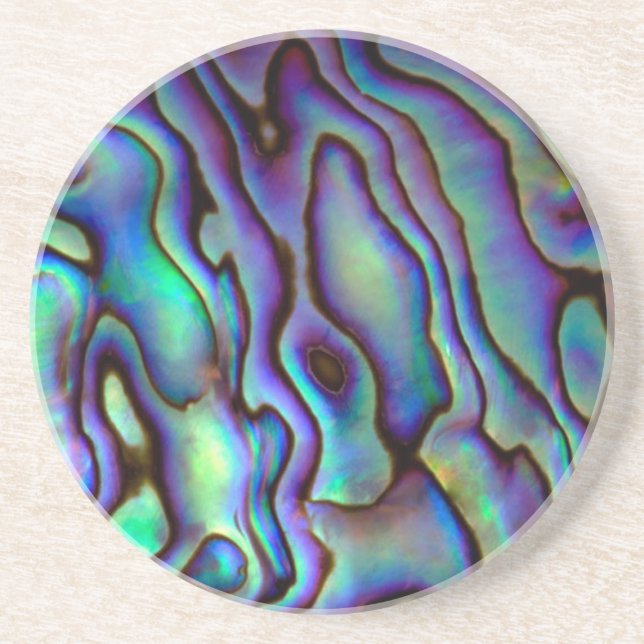 Paua Shell regardent des dessous de verre (Devant)