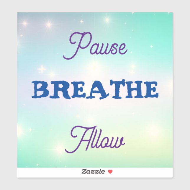 Paue, BREATHE, Autoriser Sticker (Feuille)
