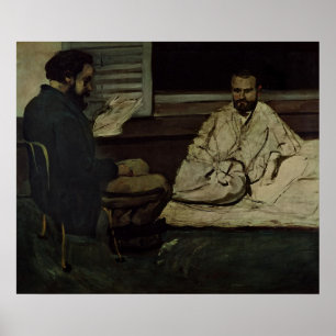 Paul Alexis  Reading a Manuscript Poster