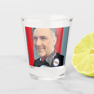 Paul Birthday Image - 60 6 Cm Round Badge Square Shot Glass