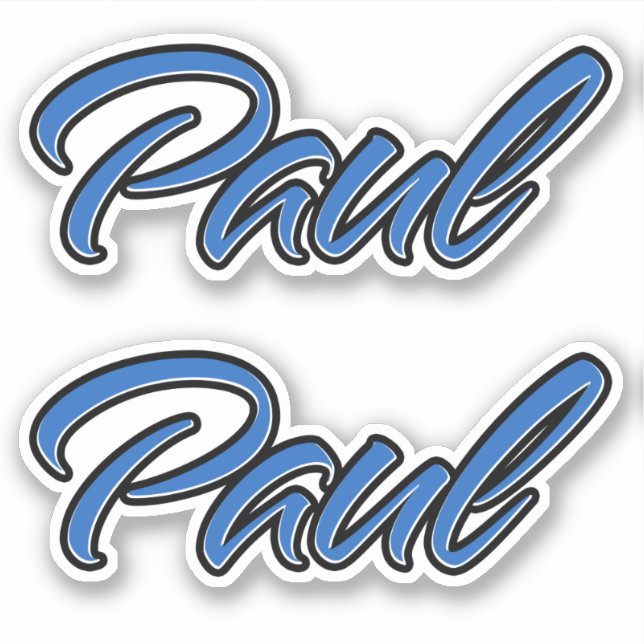 Paul Blue Autocollant Sticker Stickerset (Devant)