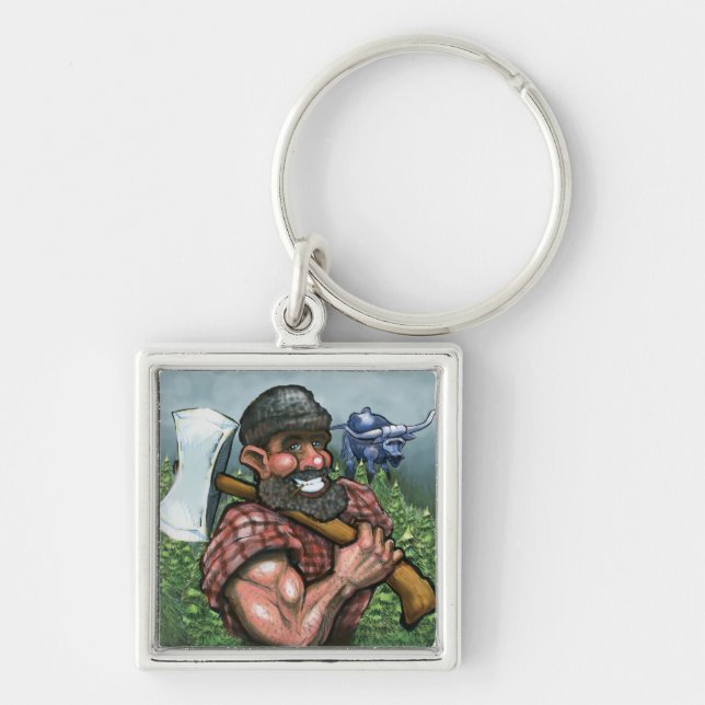 Paul Bunyan Keychain (Front)