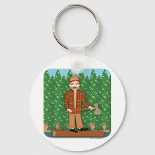 Paul Bunyan Keychain