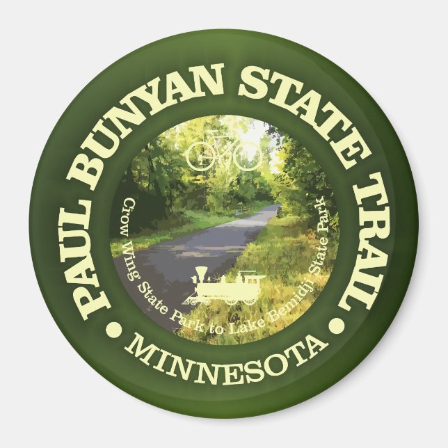 Paul Bunyan State Trail (cycling c) Magnet (Front)