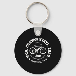 Paul Bunyan State Trail Funny Hiking For Biker Min Keychain
