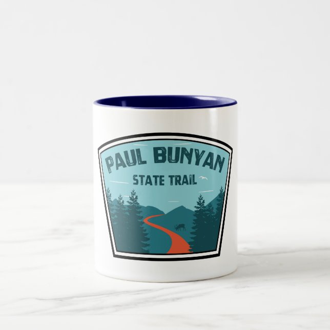 Paul Bunyan State Trail Two-Tone Coffee Mug (Center)