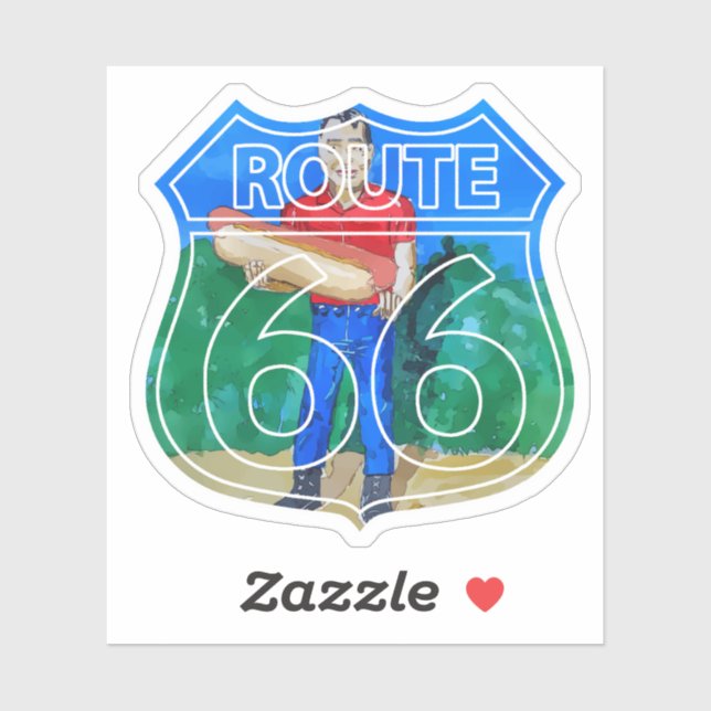 Paul Bunyon Hot Dog man on route 66 (Sheet)