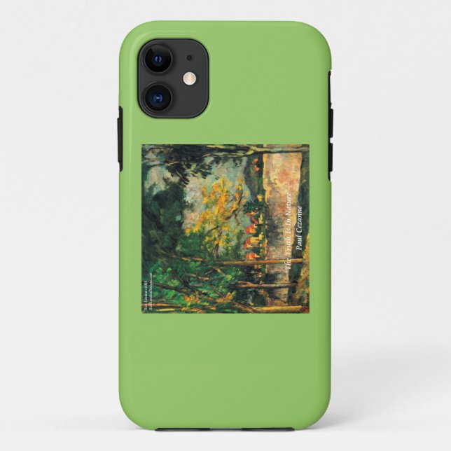 Paul Cerzanne Painting & Quote iPhone5/5S Case (Back)