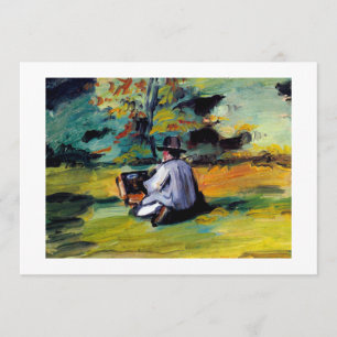 Paul Cezanne A Painter at Work impressionist art Announcement