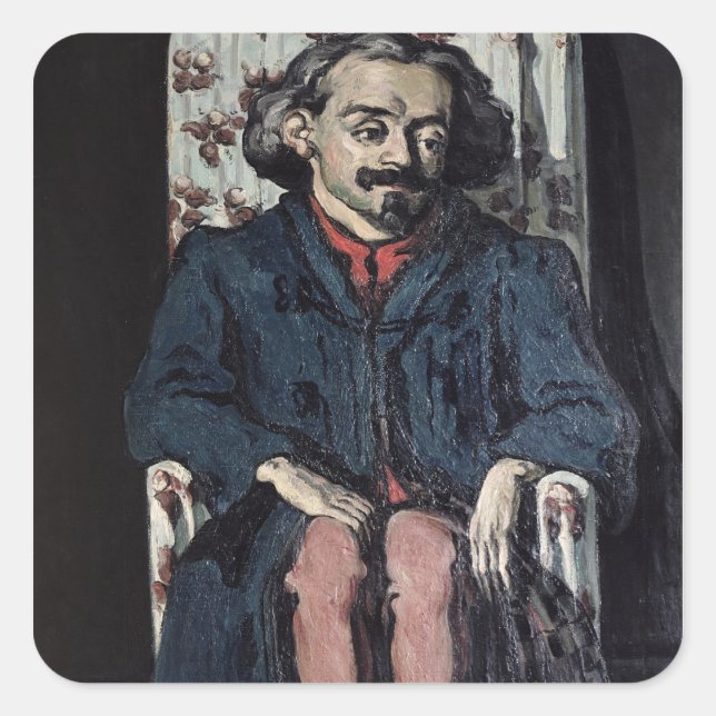 Paul Cezanne | Achille Emperaire  c.1878 Square Sticker (Front)