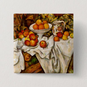 Paul Cézanne - Apples and Oranges 2 Inch Square Button