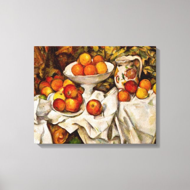 Paul Cezanne Apples Oranges Impressionism Canvas Print (Front)