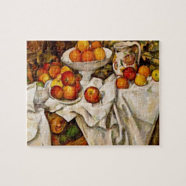 Paul Cezanne Apples Oranges Impressionism Jigsaw Puzzle (Horizontal)