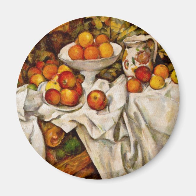 Paul Cezanne Apples Oranges Impressionism Magnet (Front)