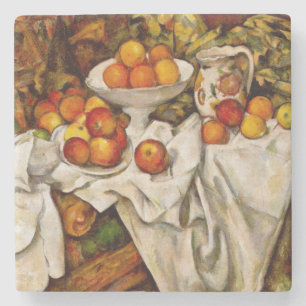 Paul Cezanne Apples Oranges Impressionism Stone Coaster