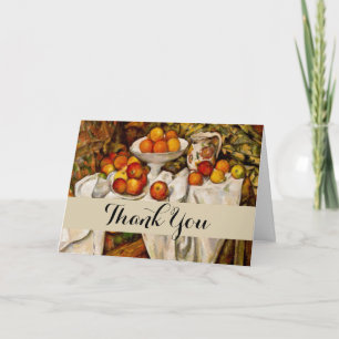 Paul Cezanne Apples Oranges Impressionism Thank You Card