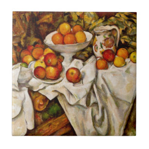 Paul Cezanne Apples Oranges Impressionism Tile