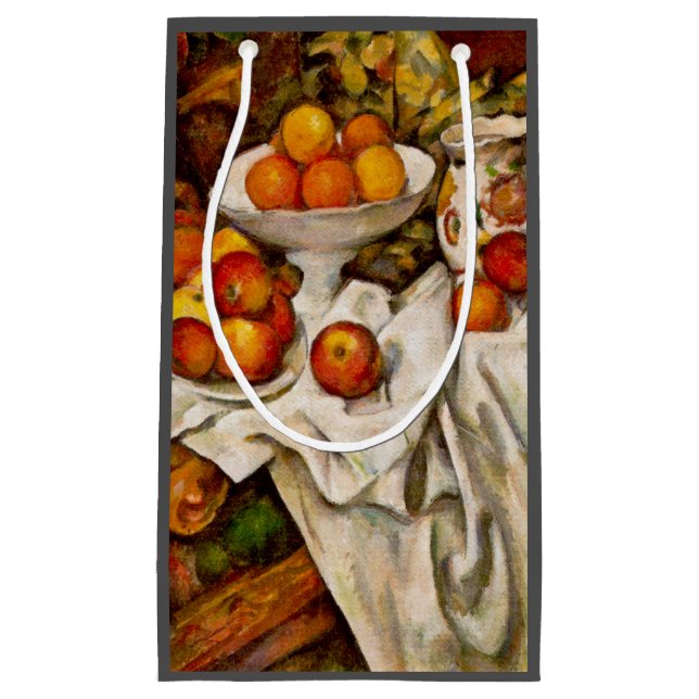 Paul Cezanne Apples Oranges Print Impressionism Small Gift Bag (Front)