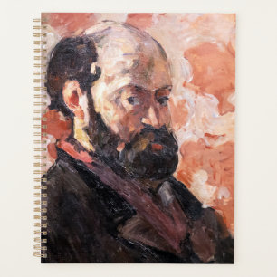 Paul Cezanne - Autoportrait avec arrière - plan ro