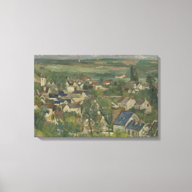 Paul Cezanne - Auvers, Panoramic View Canvas Print (Front)
