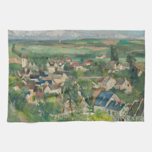 Paul Cezanne - Auvers, Panoramic View Kitchen Towel