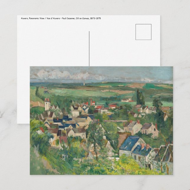 Paul Cezanne - Auvers, Panoramic View Postcard (Front/Back)