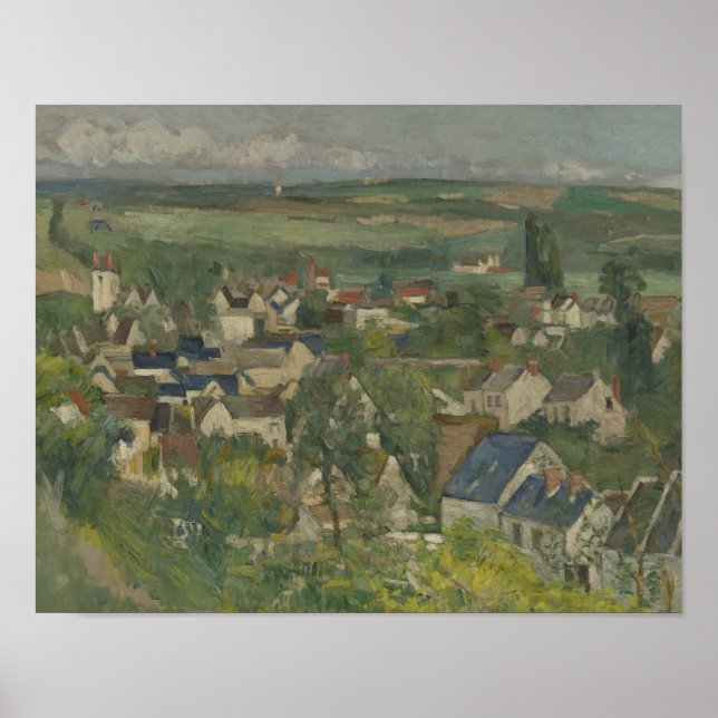 Paul Cezanne - Auvers, Panoramic View Poster (Front)