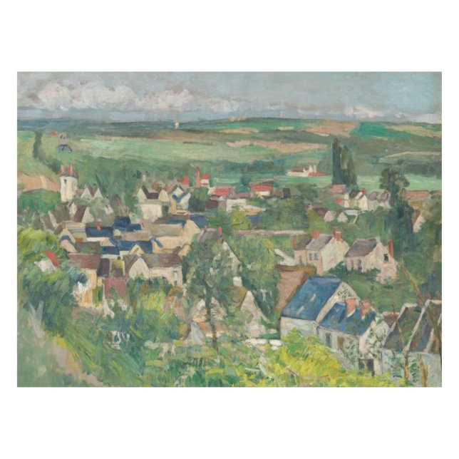 Paul Cezanne - Auvers, Panoramic View Tablecloth (Front (Horizontal))
