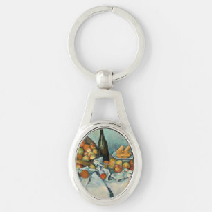 Paul Cezanne Basket of Apples Vintage Still Life Keychain