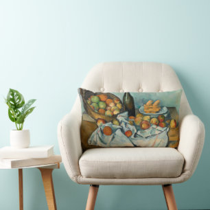 Paul Cezanne Basket of Apples Vintage Still Life Lumbar Pillow