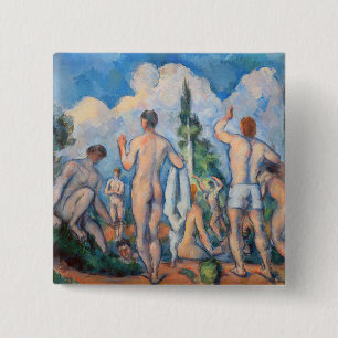 Paul Cezanne - Bathers 2 Inch Square Button