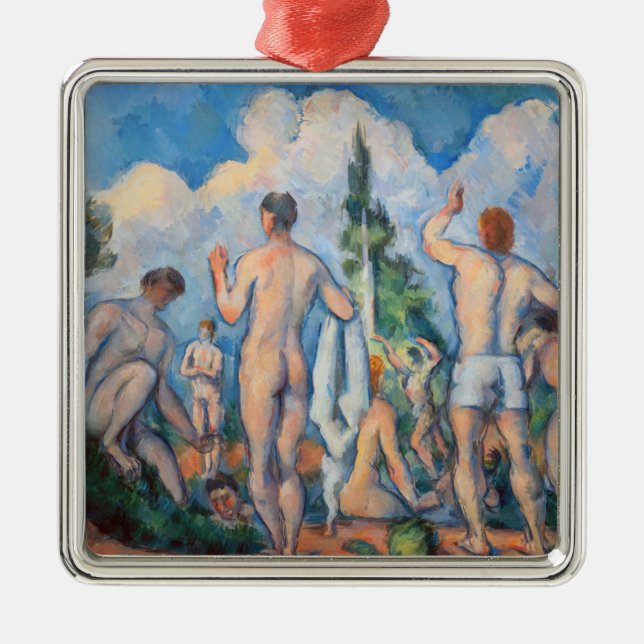 Paul Cezanne - Bathers Metal Ornament (Front)