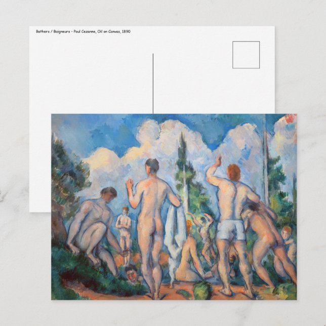 Paul Cezanne - Bathers Postcard (Front/Back)