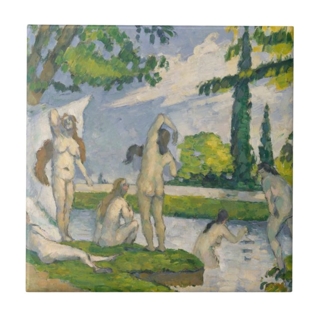 Paul Cezanne | Bathers Tile (Front)