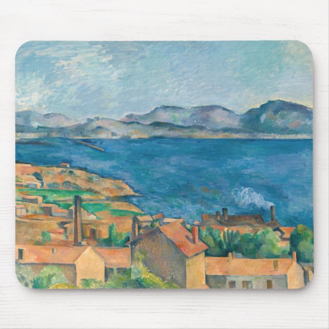 Paul Cezanne - Bay of Marseille, Seen from Estaque Mouse Pad (Front)