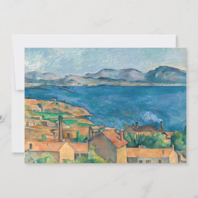 Paul Cezanne - Bay of Marseille, Seen from Estaque Thank You Card (Front)