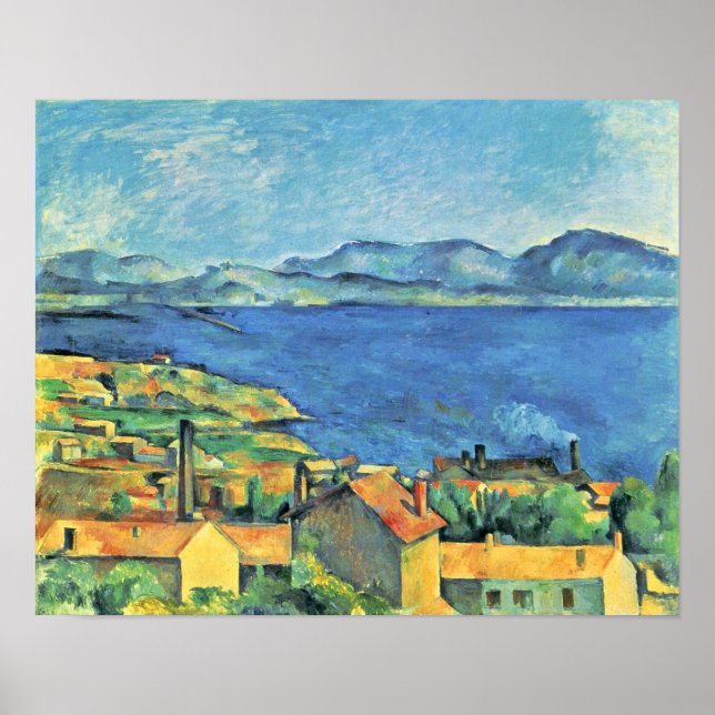 Paul Cezanne - Bay of Marseilles from LEstaque Poster (Front)