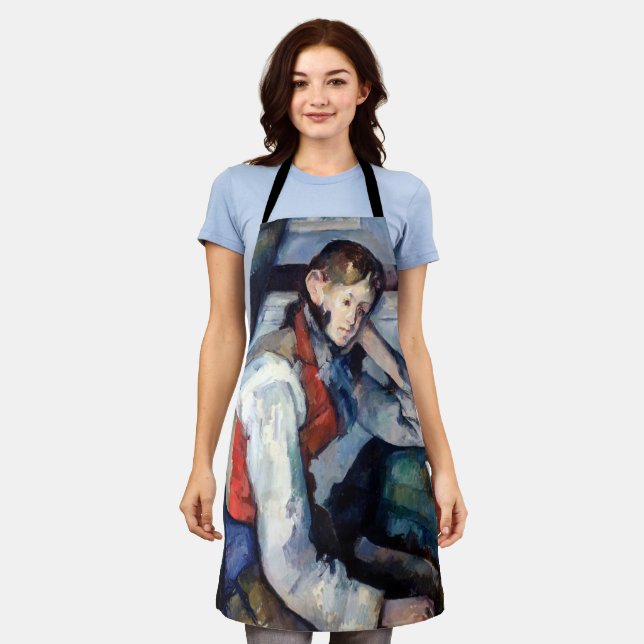 Paul Cezanne - Boy in the Red Vest Apron (Worn)