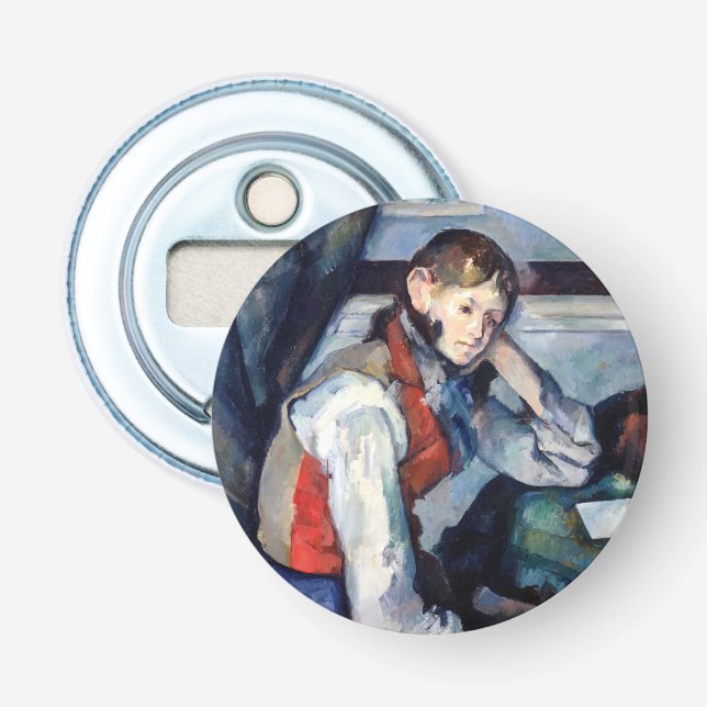 Paul Cezanne - Boy in the Red Vest Bottle Opener (Front)