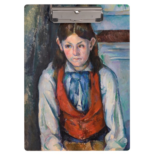 Paul Cezanne - Boy in the Red Vest Clipboard (Front)