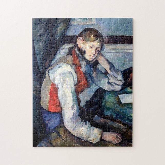 Paul Cezanne - Boy in the Red Vest Jigsaw Puzzle (Vertical)