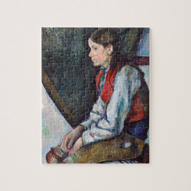 Paul Cezanne - Boy in the Red Vest Jigsaw Puzzle (Vertical)