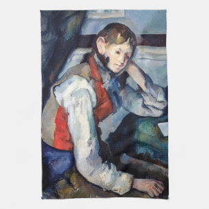 Paul Cezanne - Boy in the Red Vest Kitchen Towel