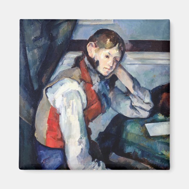 Paul Cezanne - Boy in the Red Vest Magnet (Front)
