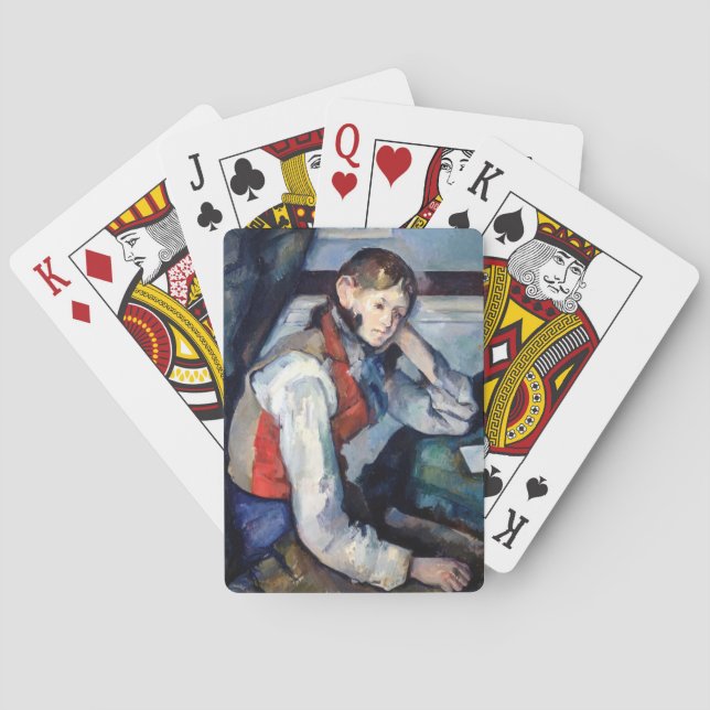 Paul Cezanne - Boy in the Red Vest Playing Cards (Back)
