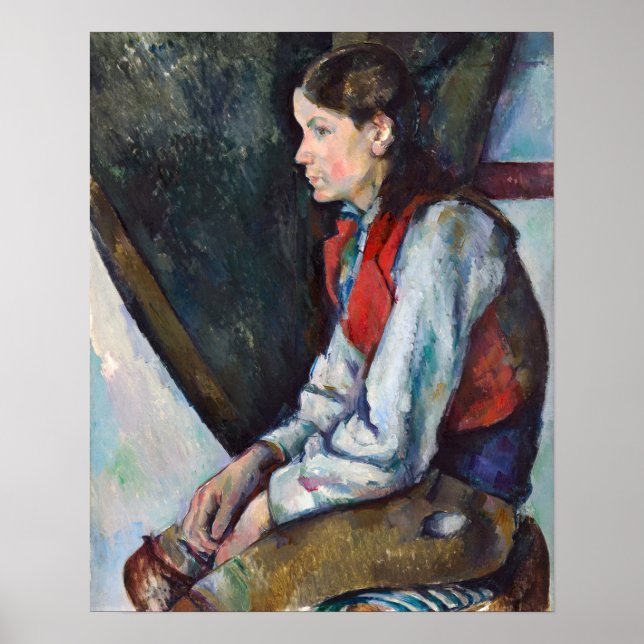 Paul Cezanne - Boy in the Red Vest Poster (Front)