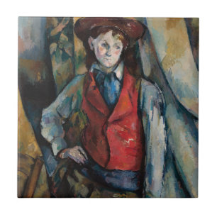 Paul Cezanne - Boy in the Red Vest Tile