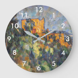 Paul Cezanne - Chateau Noir Large Clock