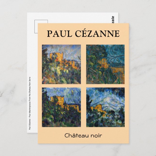 Paul Cezanne - Chateau Noir Masterpieces Selection Postcard (Front/Back)