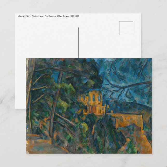 Paul Cezanne - Chateau Noir Postcard (Front/Back)